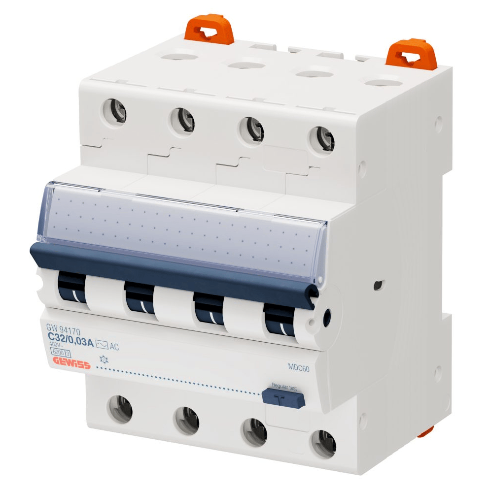 GW94170 - COMPACT RCBO 4P C32 6KA AC/0.03 4M