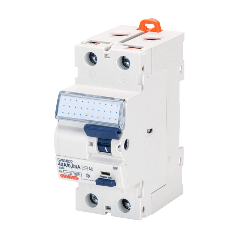 GWD4205  - IDP - 2P 40A A TİPİ İ[IR] ANLIK Idn=0,03A - 2 MODÜL - KAÇAK AKIM RÖLESİ