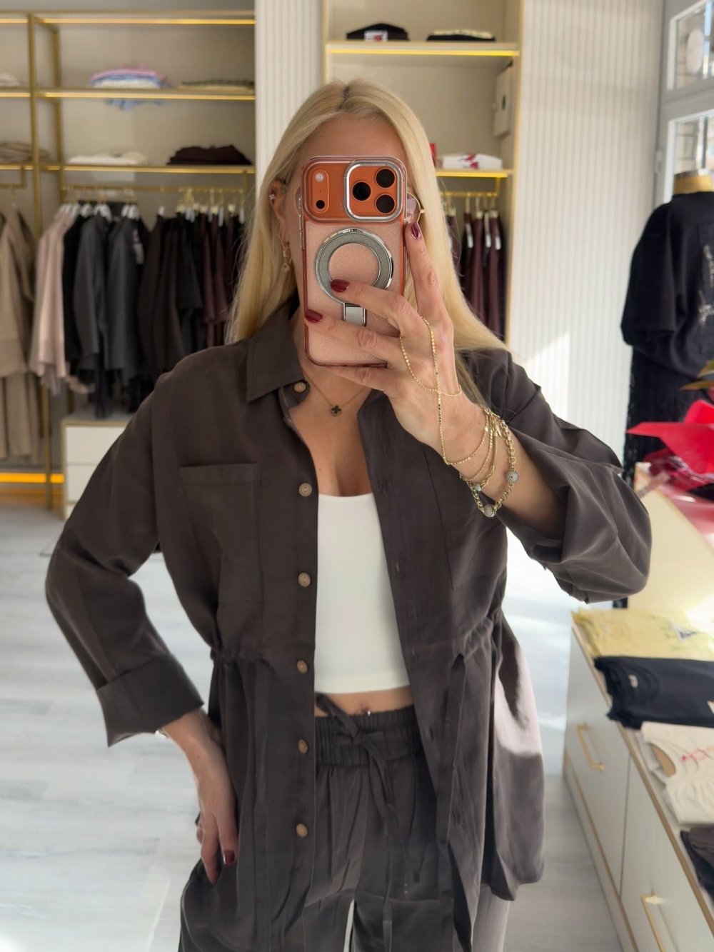 TENCEL KUMAŞ GÖMLEK PANTOLON TAKIM