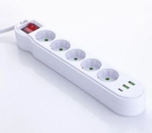 Cvs Grup Priz 5 Li 2 Mt 2 Usb 1 Type-C Akım Korumalı - 9277
