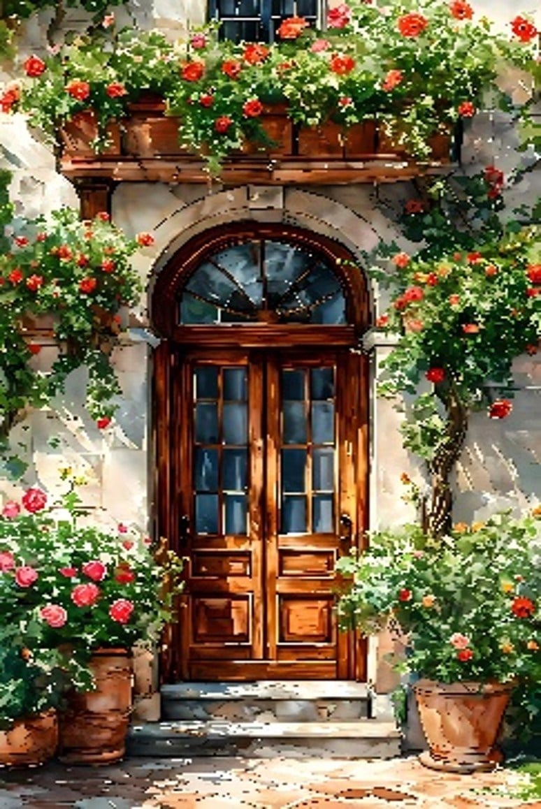 Kanvas Tablo 50X70 Manzara Kapı