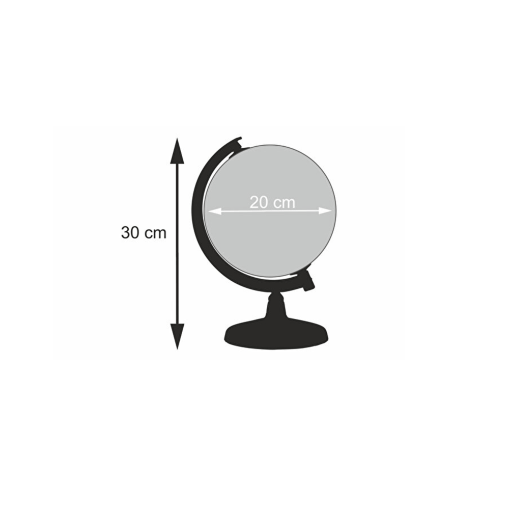  20 cm fiziki Yerküre Işıksız