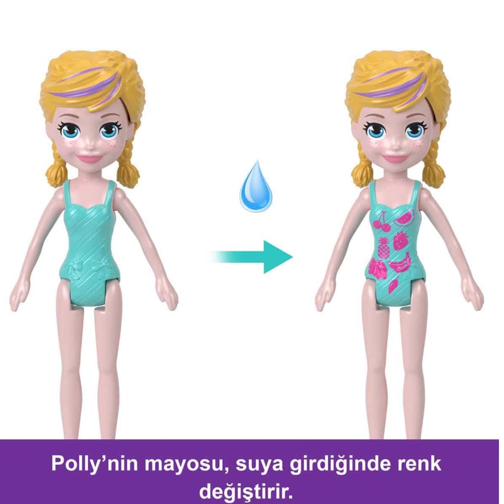  Polly Pocket Unicorn Bot Oyun Seti Taşınabilir Mini Oyun