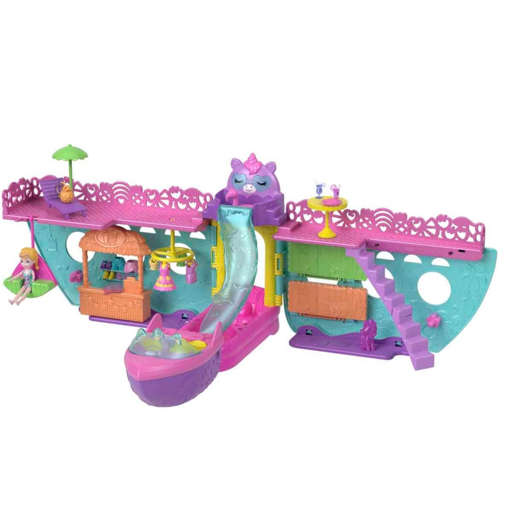  Polly Pocket Unicorn Bot Oyun Seti Taşınabilir Mini Oyun