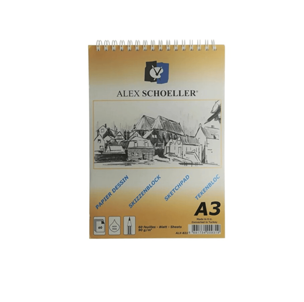 Alex Schoeller A3 Spiralli Eskiz Blok  