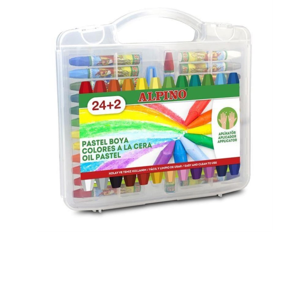 ALPINO DC-008297 PASTEL BOYA 24 LÜ PLASTİK ÇANTA