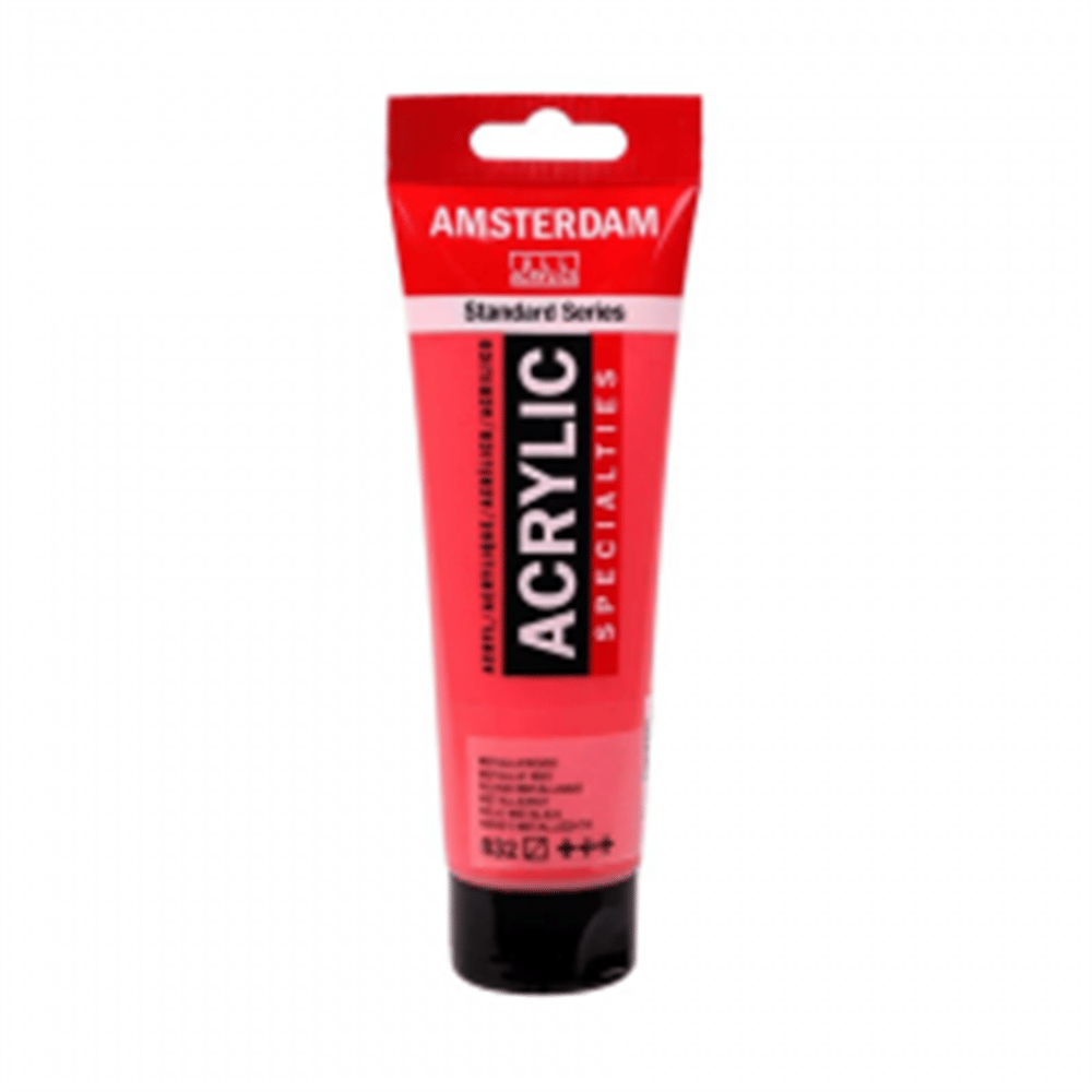 AMS AKRİLİK BOYA 120 ML METALLIC RED