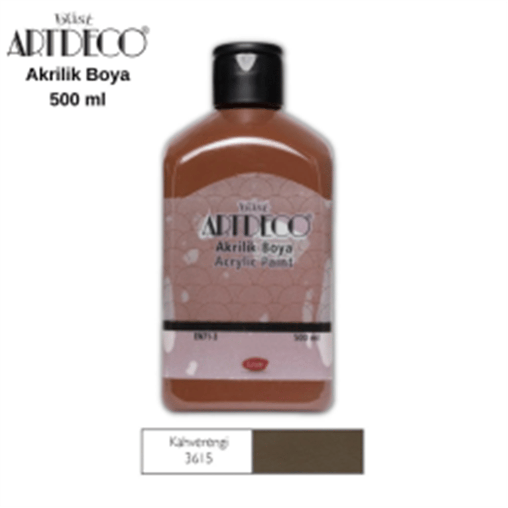 ARTDECO AKRİLİK BOYA 500ML KAHVERENGİ 3615