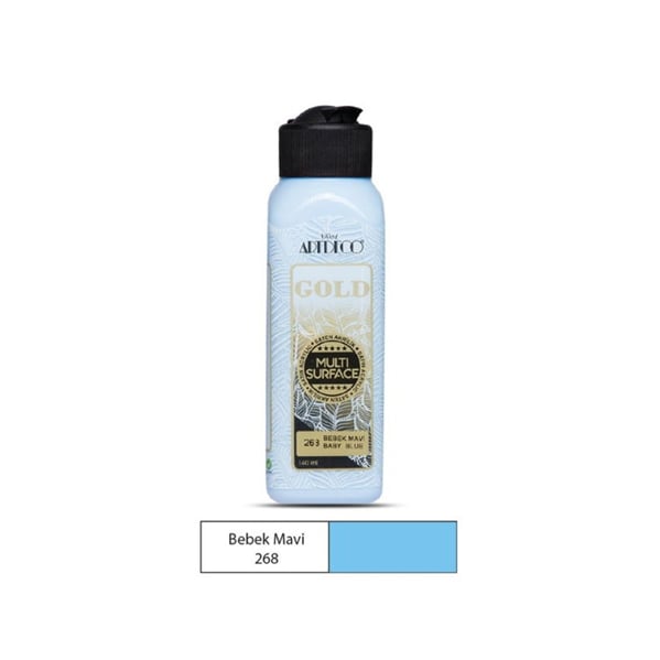 Artdeco Gold Multi Surface 140 ml Bebek Mavi Çok Yüzeyli Akrilik Boya