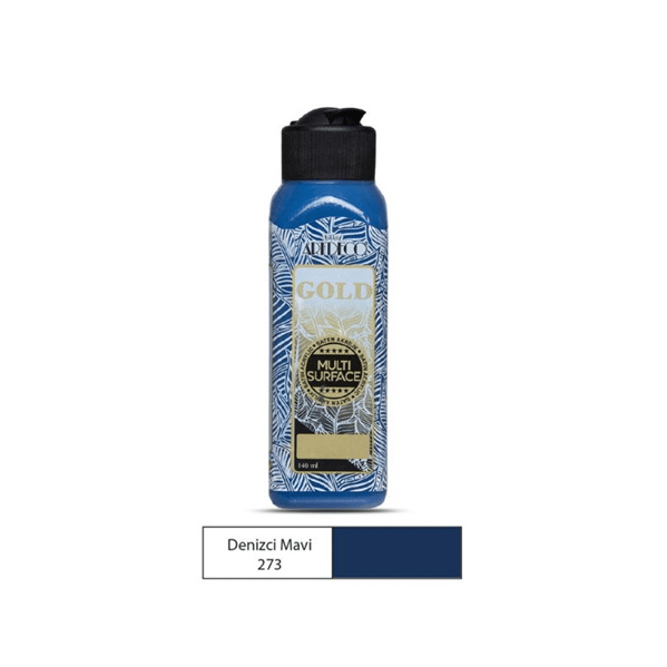 Artdeco Gold Multi Surface 140 ml Denizci Mavi Saten Akrilik Boya