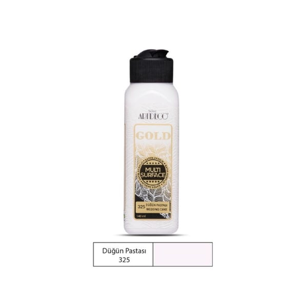 Artdeco Gold Multi Surface 140 ml Düğün Pastası Saten Akrilik Boya