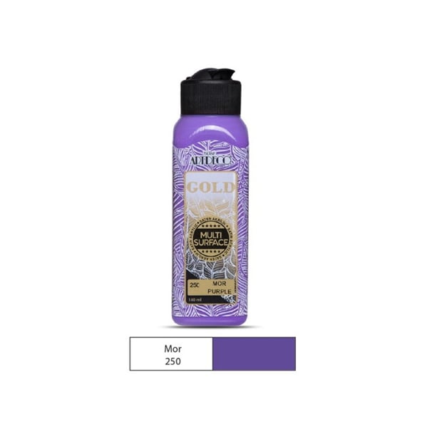 Artdeco Gold Multi Surface 140 ml Mor Akrilik Boya Hobi ve Sanat