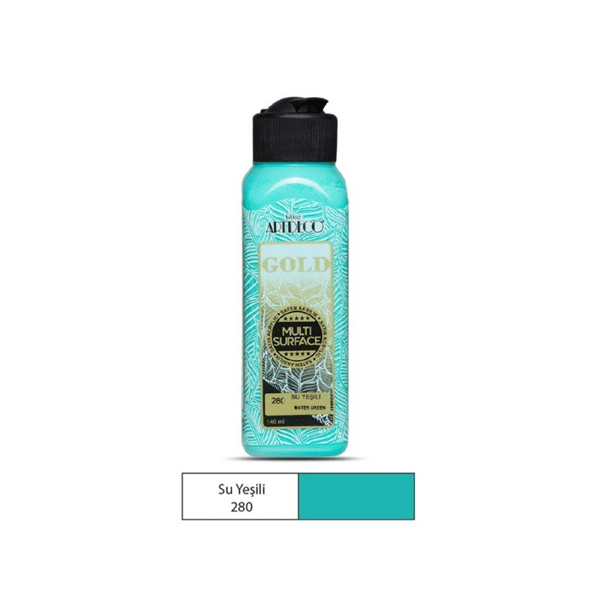 Artdeco Gold Multi Surface 140 ml Su Yeşi̇li̇ Çok Yüzeyli Akrilik Boya