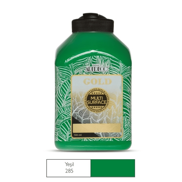 Artdeco Gold Multi Surface 500 ml Yeşil Çok Yüzeyli Akrilik Boya