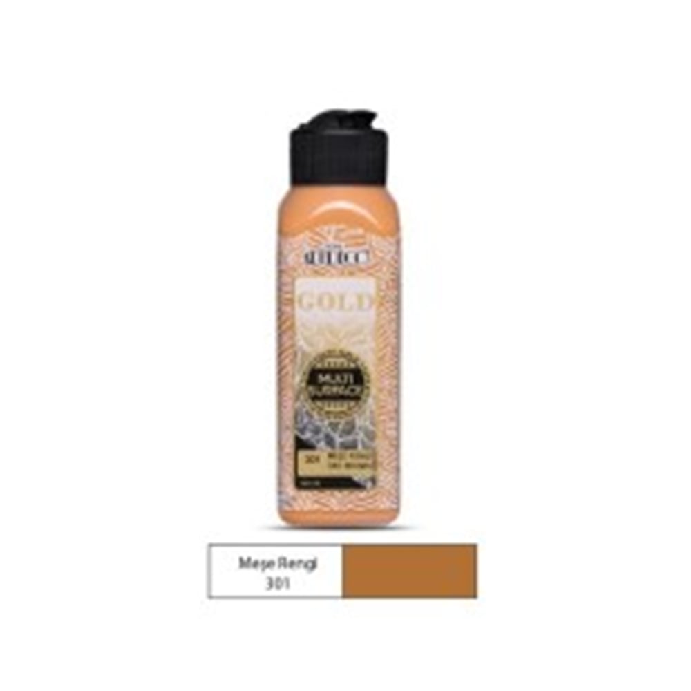 ARTDECO GOLD MULTİ-SURFACE AKRİLİK BOYA 140 ML MEŞE RENGİ