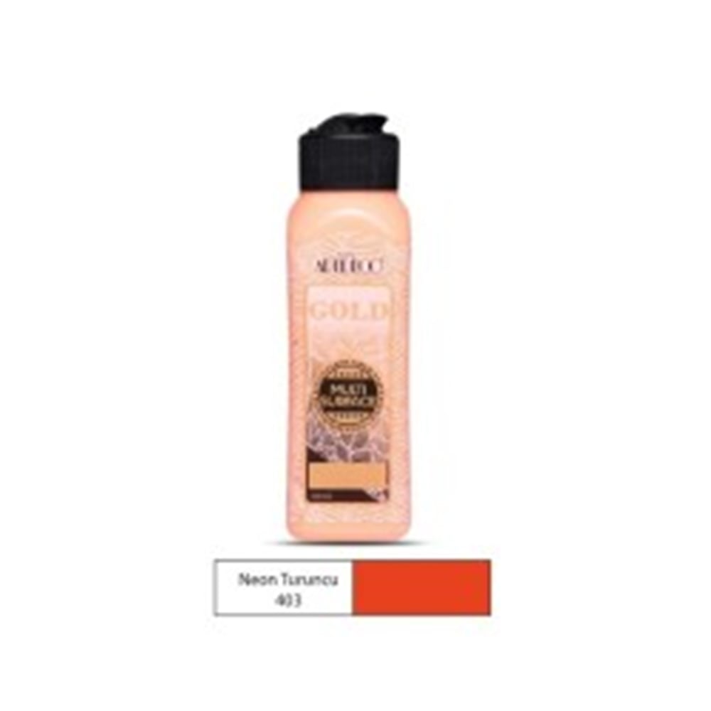 ARTDECO GOLD MULTİ-SURFACE AKRİLİK BOYA 140 ML NEON TURUNCU