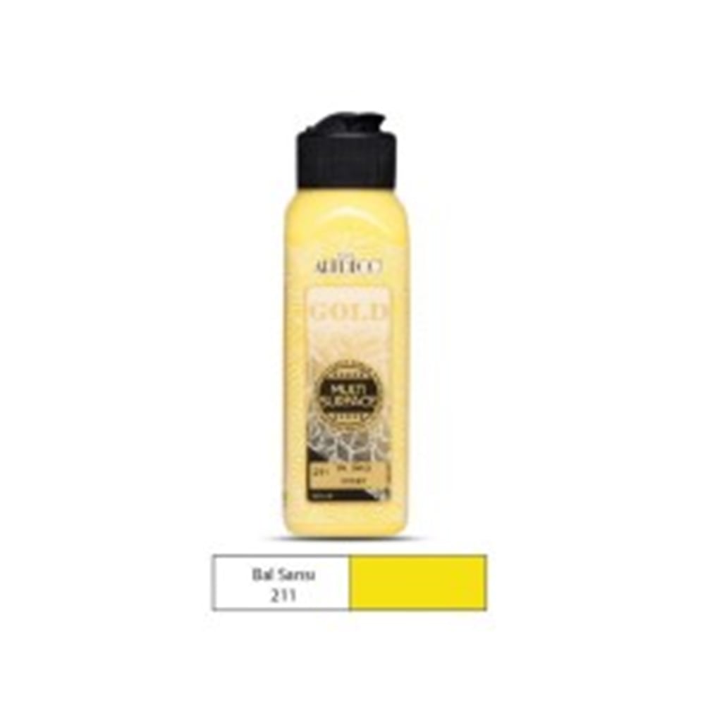 ARTDECO GOLD MULTİ-SURFACE AKRİLİK BOYA 140 ML BAL SARISI