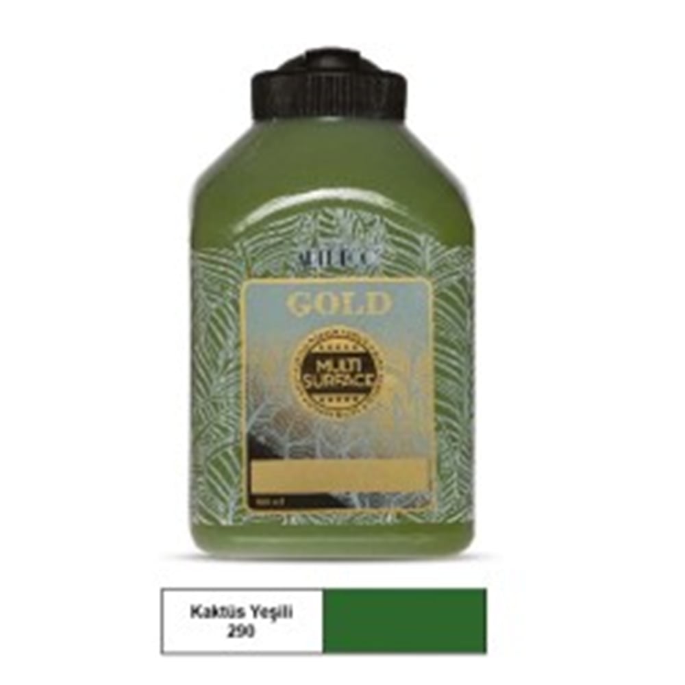 ARTDECO GOLD MULTİ-SURFACE AKRİLİK BOYA 500 ML KAKTÜS YEŞİLİ