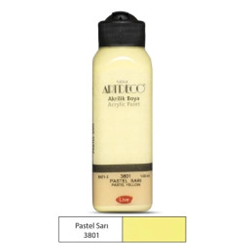 ARTDECO PASTEL AKRİLİK BOYA 140ML PASTEL SARI 3801