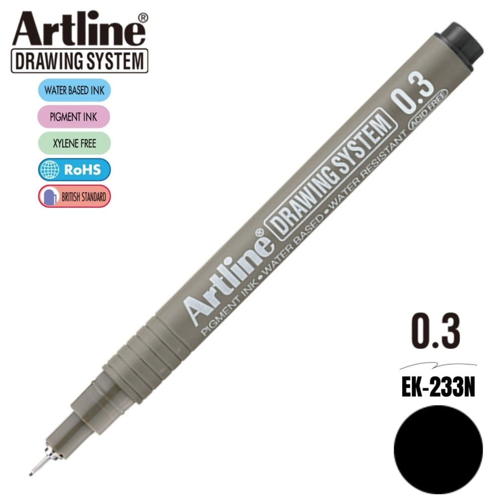 ARTLINE 233 ÇİZİM KALEMİ 0.3 SİYAH 