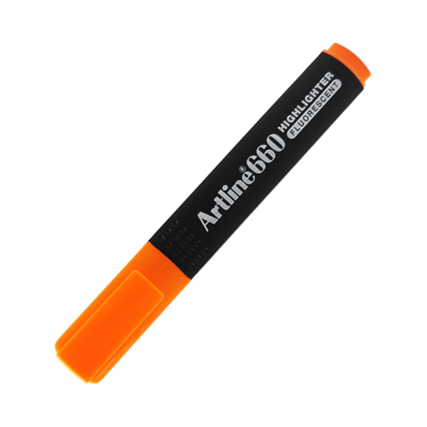 Artline 660 Fosforlu Kalem Turuncu Kesik Uç 1.0-4.0 Metin Vurgulama