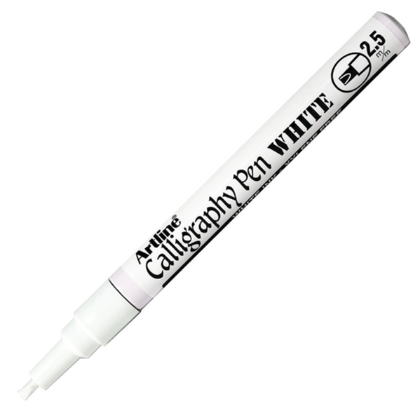 Artline 993XF Beyaz 2.5 mm Metalik kaligrafi markörü Tekli Hobi