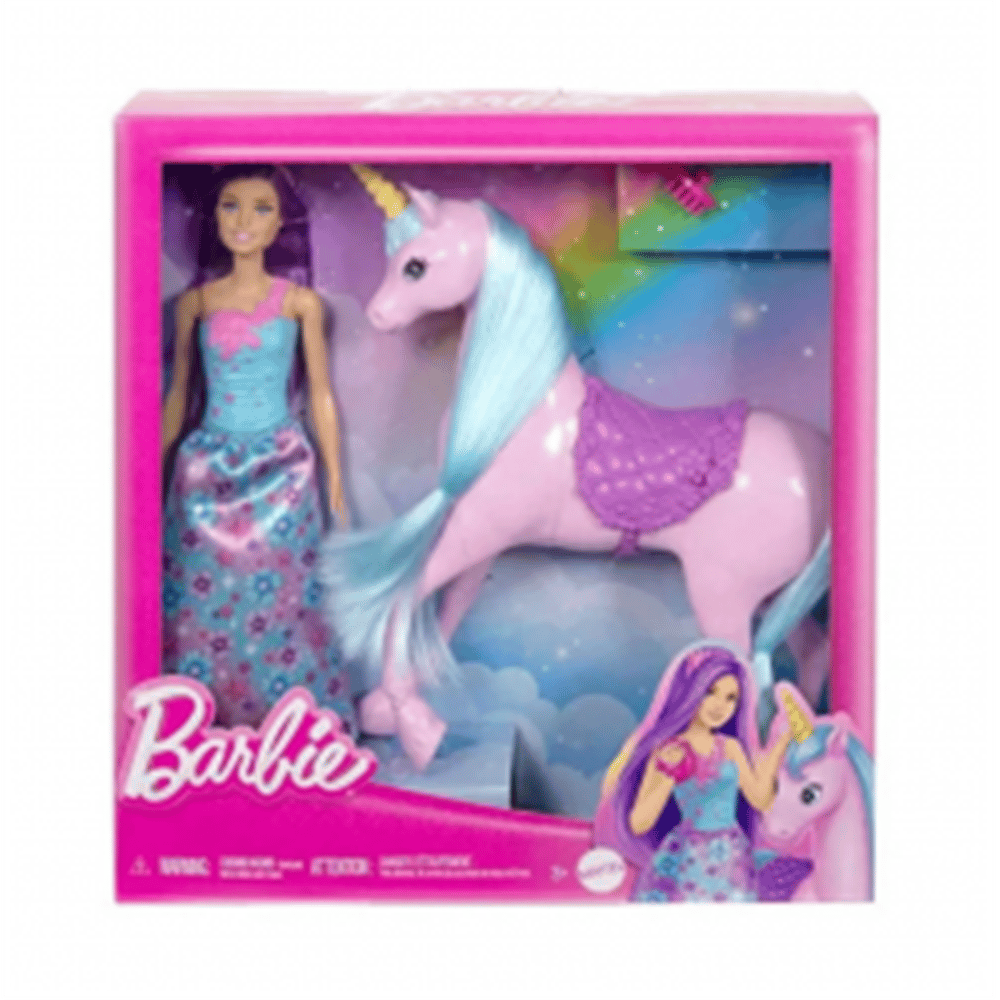BARBIE BEBEK VE TEK BOYNUZLU ATI