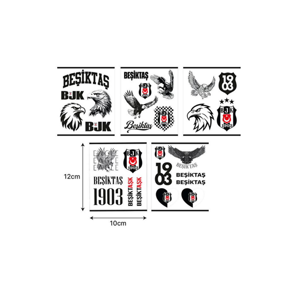 Beşiktaş Gri Sticker 