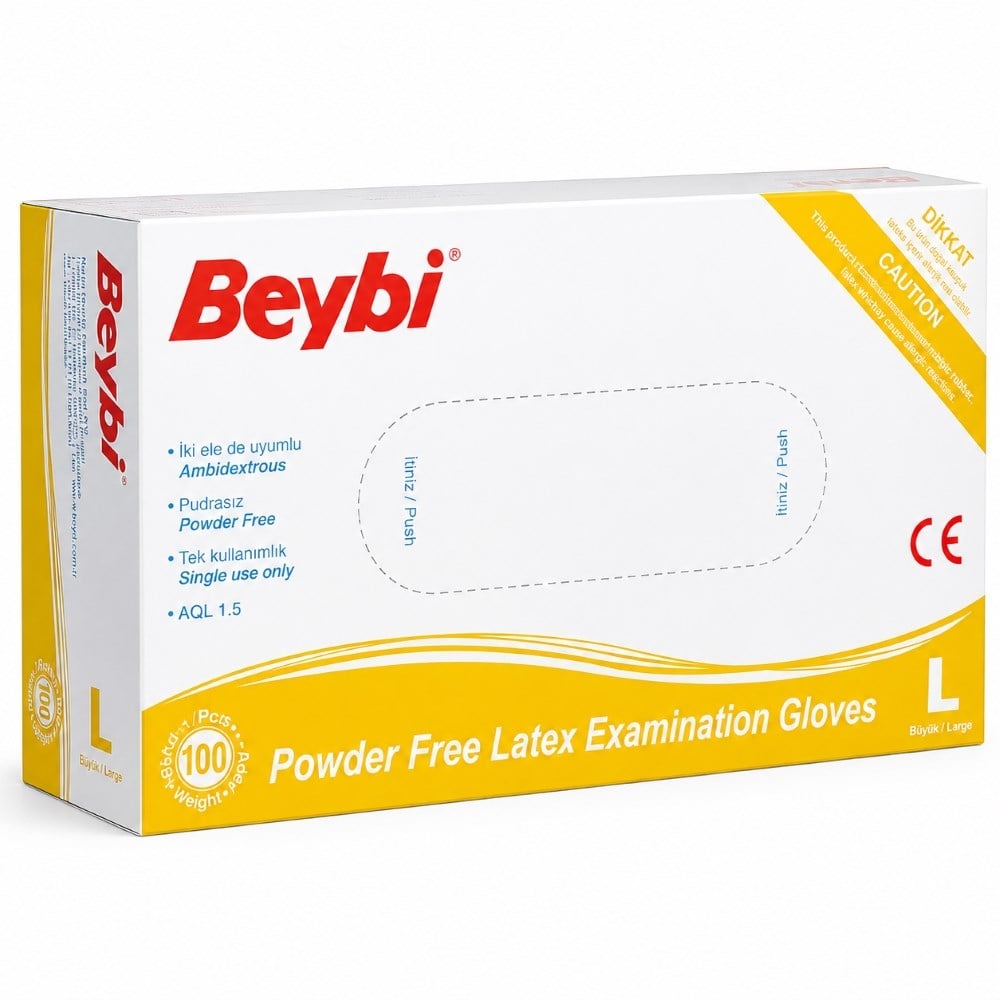 BEYBİ PUDRASIZ MUAYENE ELDİVENİ L 100 LÜ