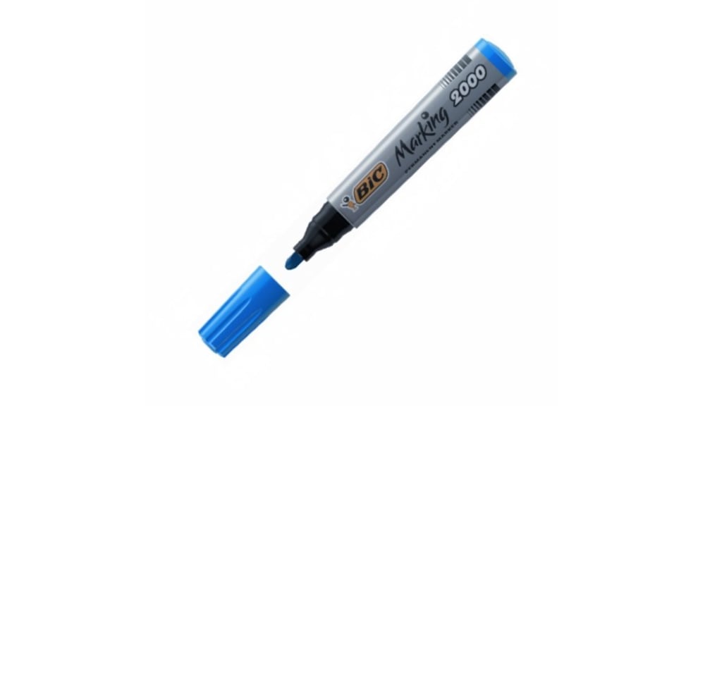 Bic Marker 2000 Yuvarlak Uç Mavi Permanent Koli Kalemi