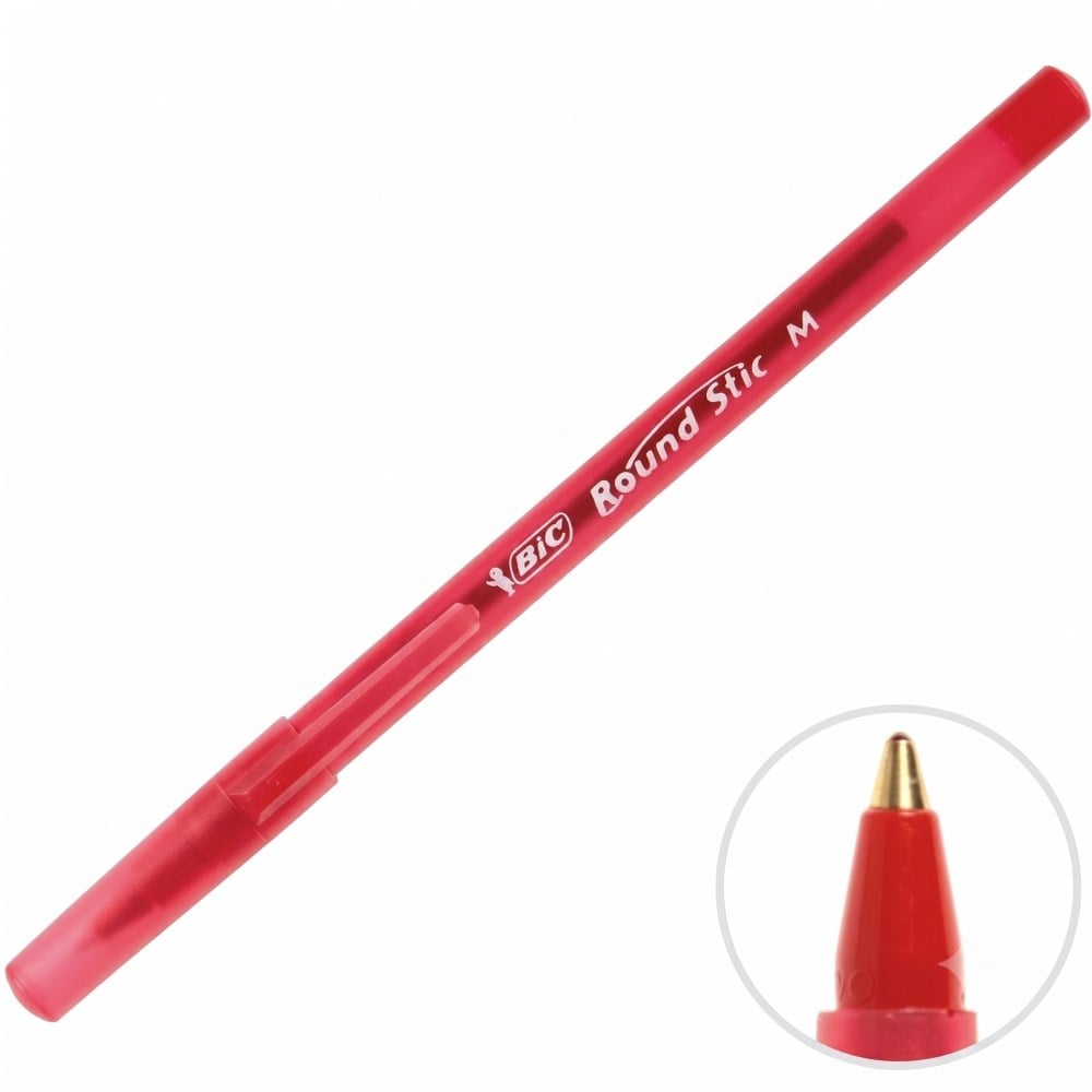 BIC Round Stic Tükenmez Kırmızı 1 mm 60lı
