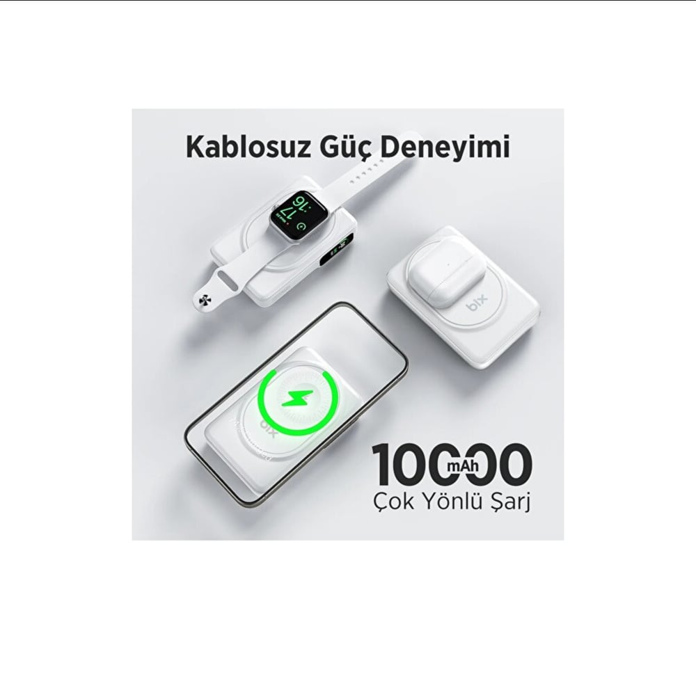 Bix TPB16 Powerbank 10000 Mah Taşınabilir Şarj