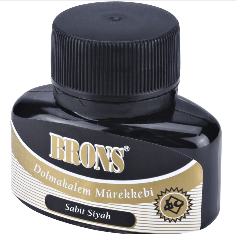 Brons Siyah Dolma Kalem Mürekkebi 35 cc  