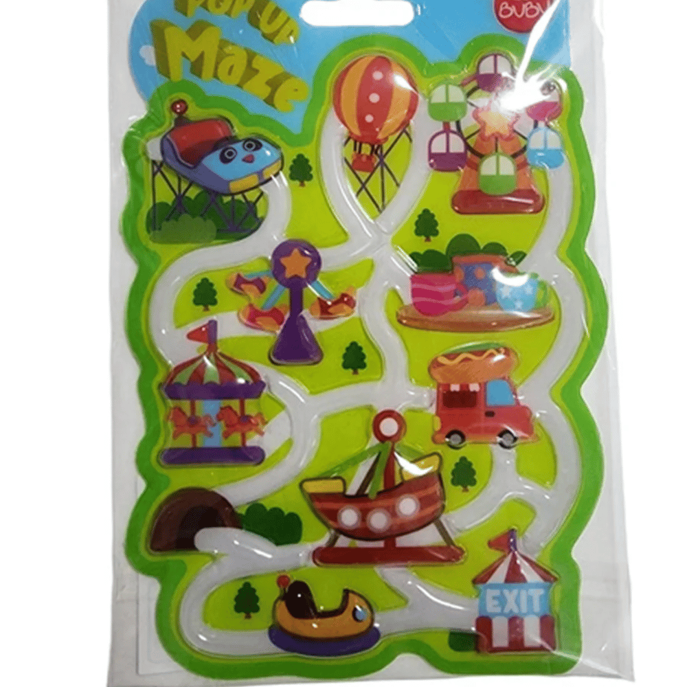 Bu-Bu Pop Up Maze Lunapark 18x12 Sticker