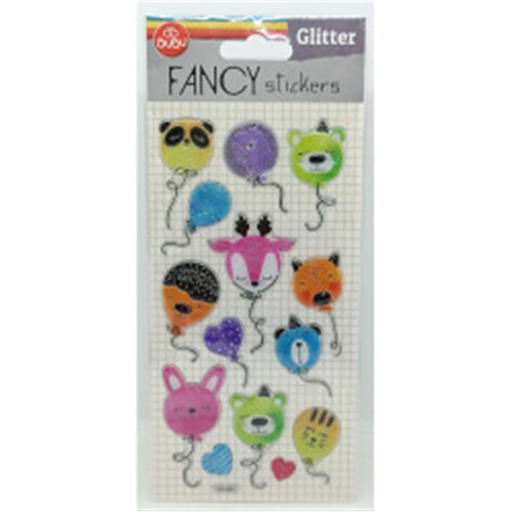 BUBU-PUS-6607 BU-BU DAMLA STICKERS GLITTER BALON 9X20