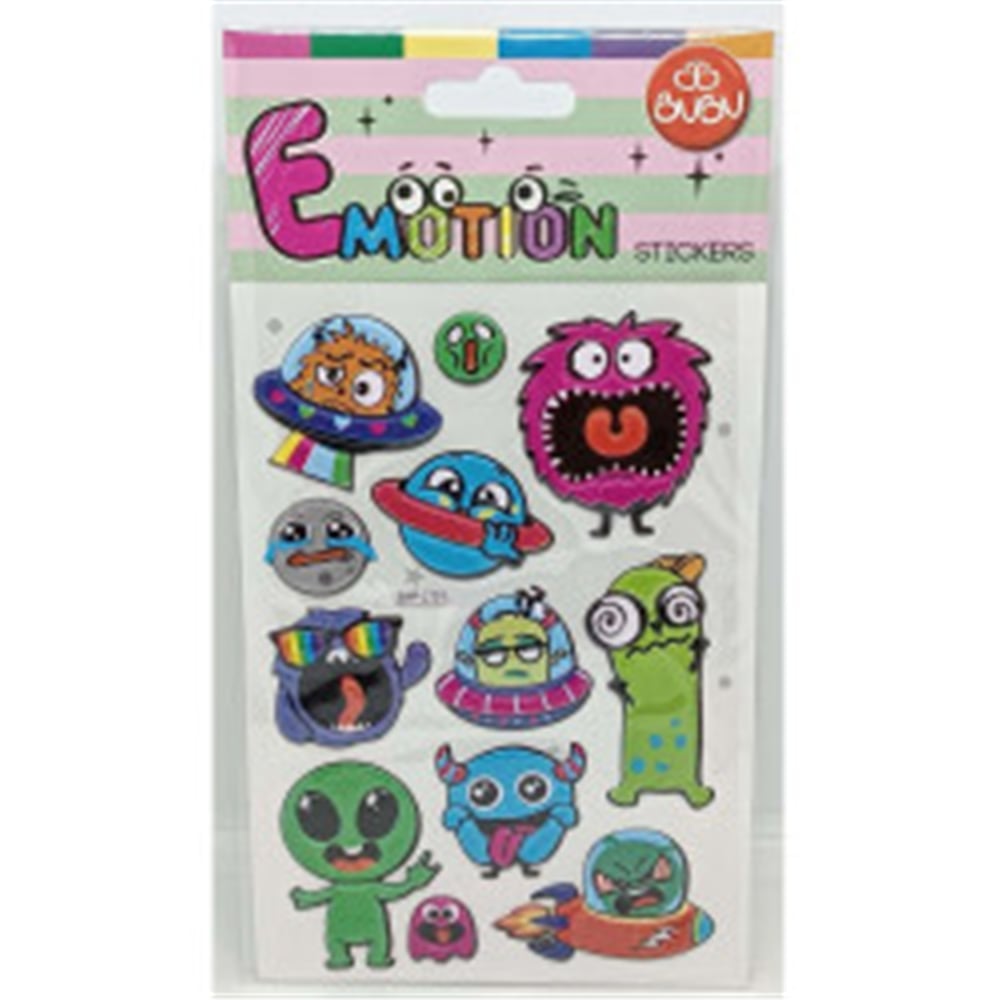 BUBU-SWP-2707 BU-BU PUFFY STICKERS UZAYLILAR 9X21
