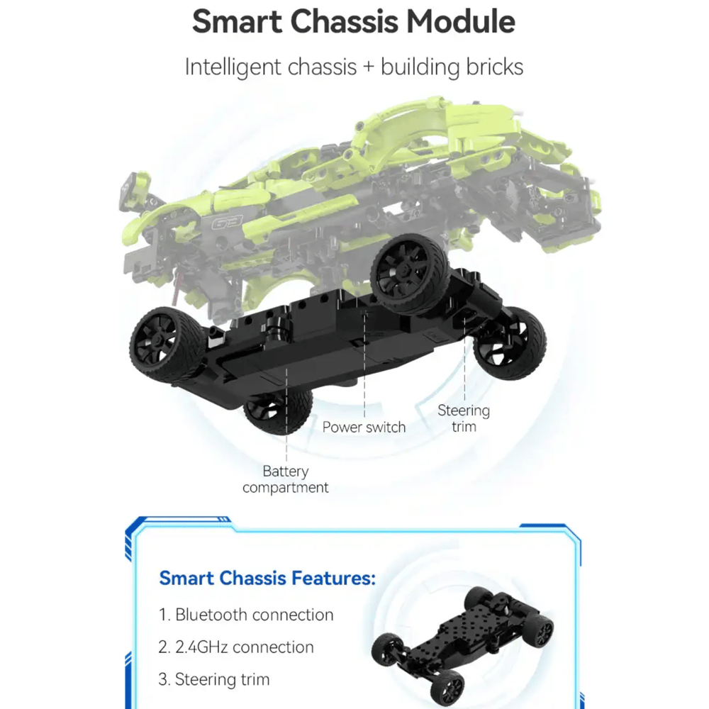 CaDA Green Blade Sports Car RC Blok Set 432 Parça 