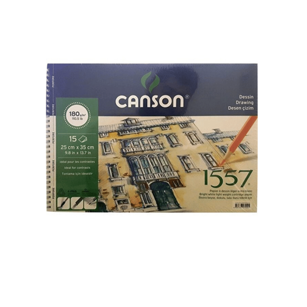 Canson 1557 Resim ve Çizim Blok 180 gr 25x35 cm 15 Yaprak