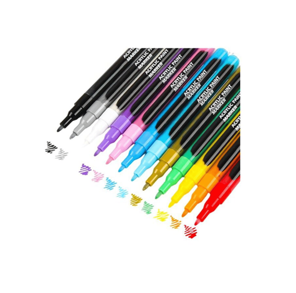 Cengo 12’li Akrilik Marker Kalem Seti Extra Fine