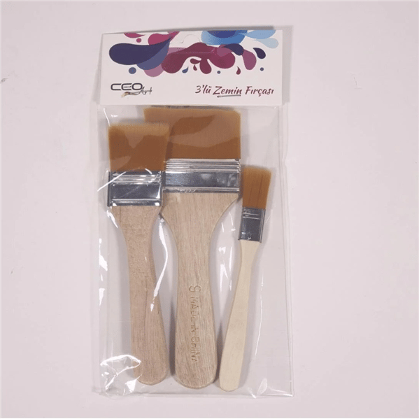 CEOART ZEMİN FIRÇASI 3'LÜ SET