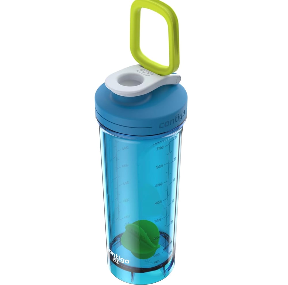 CONTIGO MATARA SHAKE GO FIT 2.0 SNAP-TOP MIXER 828 ML BLUE POPPY