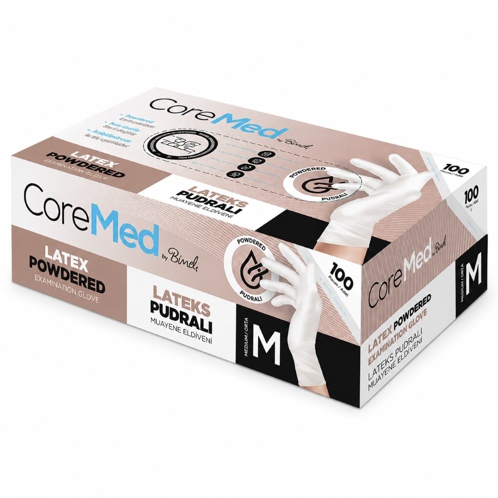 COREMED PUDRALI MUAYENE ELDİVENİ M 100 LÜ