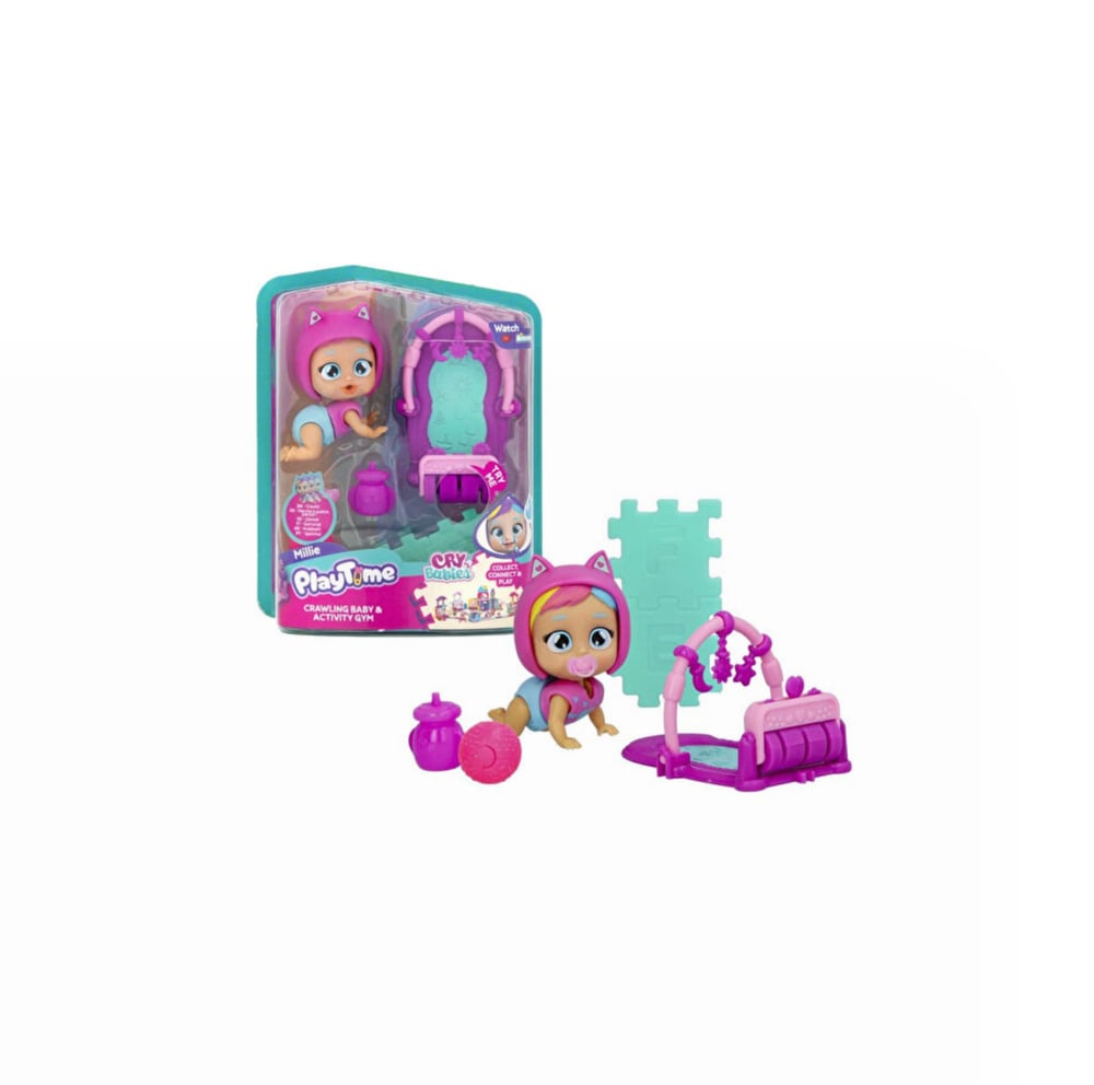 Cry Babies Play Time Mini Bebek ve Gym 