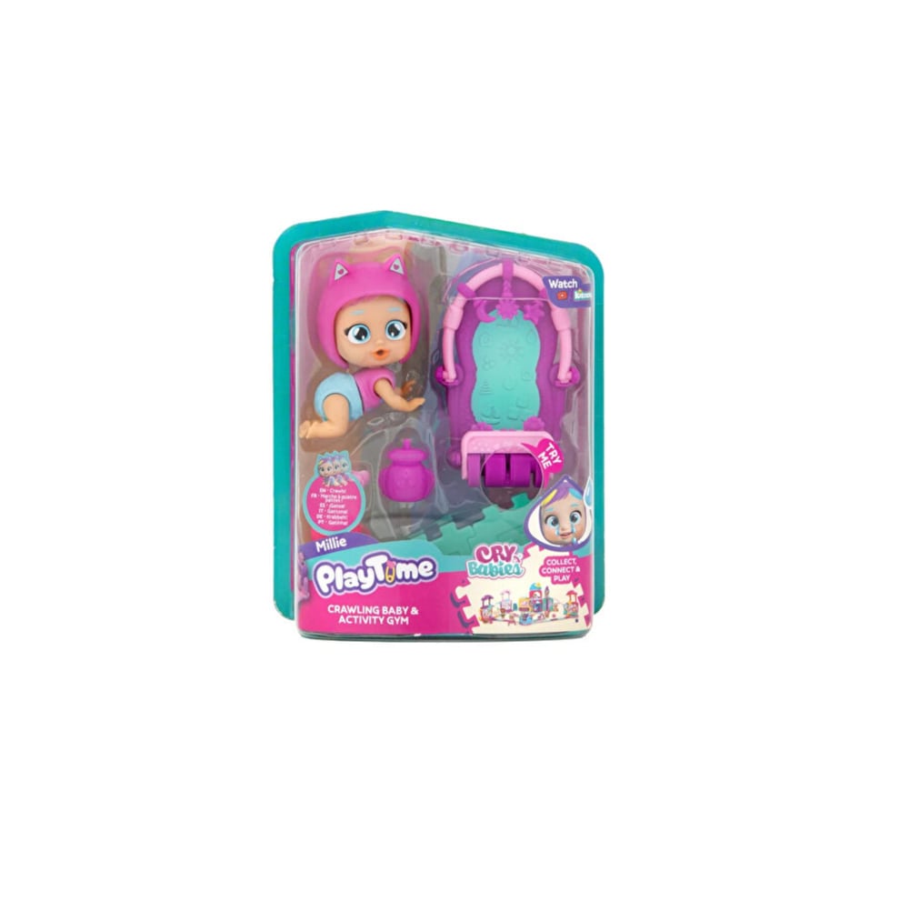 Cry Babies Play Time Mini Bebek ve Gym 