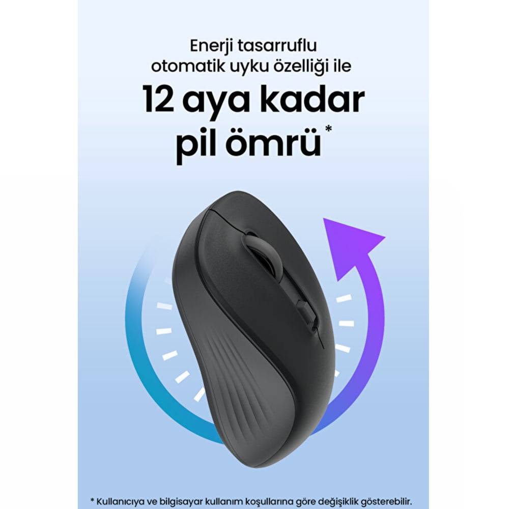 Daxi MX-100 Comfort Plus 2.4 GHz Sessiz Kablosuz Mouse Siyah