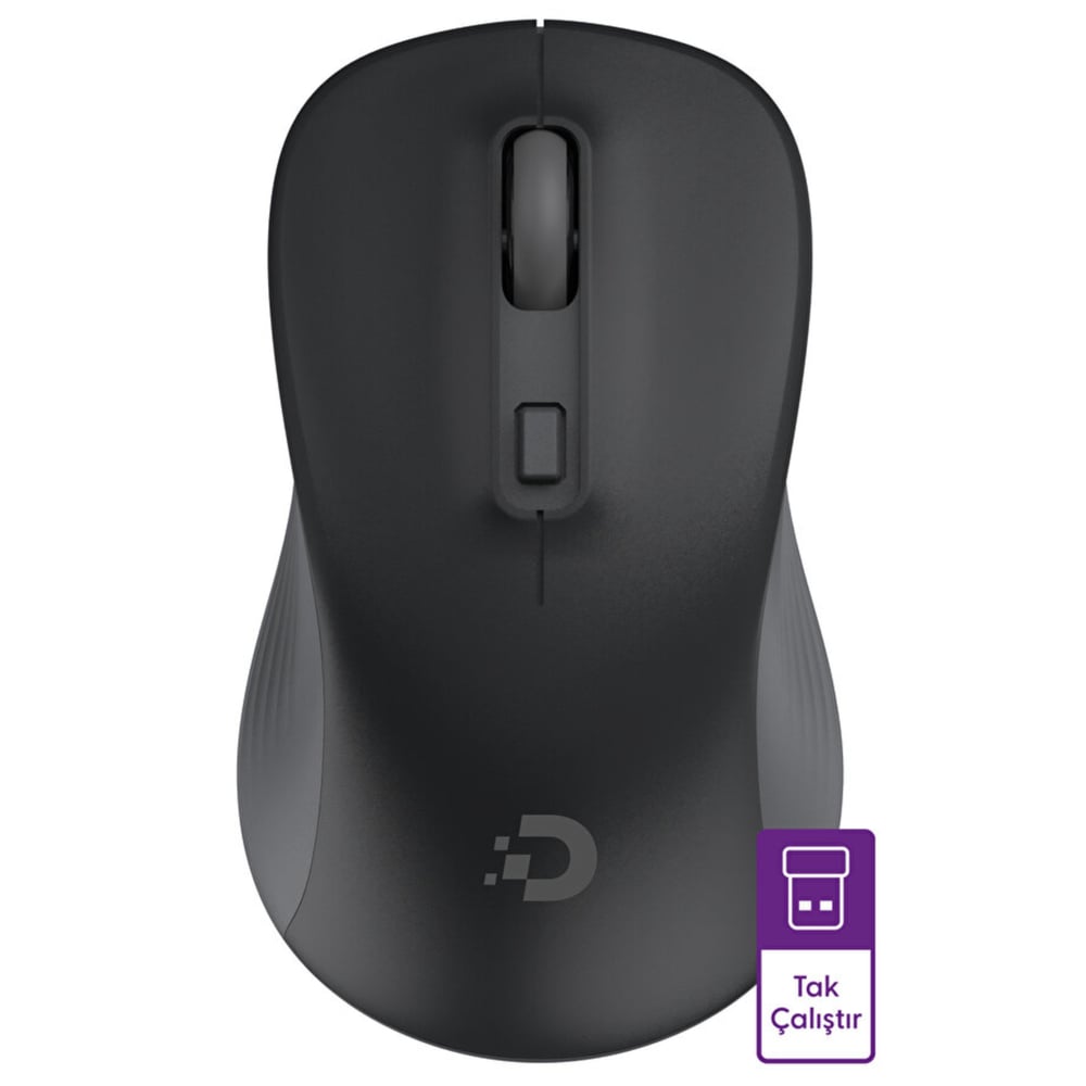 Daxi MX-100 Comfort Plus 2.4 GHz Sessiz Kablosuz Mouse Siyah