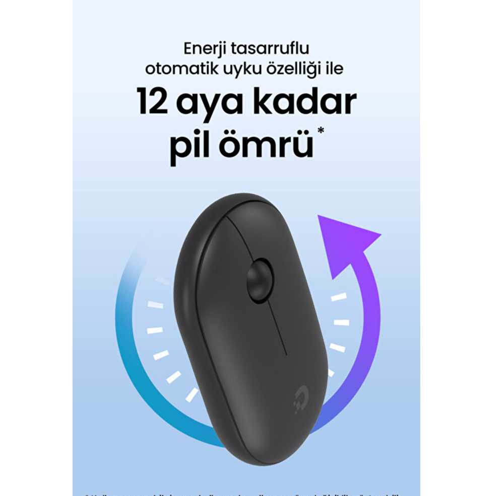 Daxi MX-300 Bluetooth 2.4 GHz Sessiz Kablosuz Mouse Siyah 