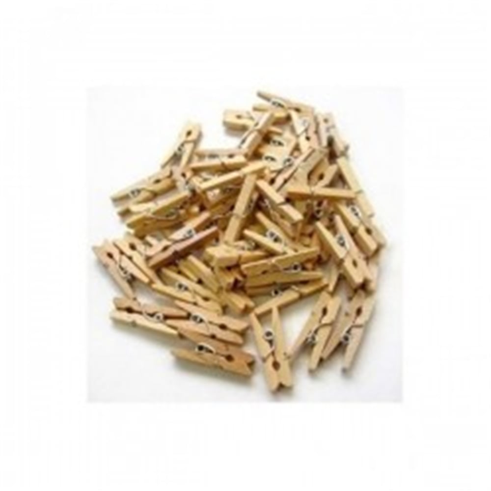 DOMINIC AHŞAP NATURAL MİNİ MANDAL 25MM