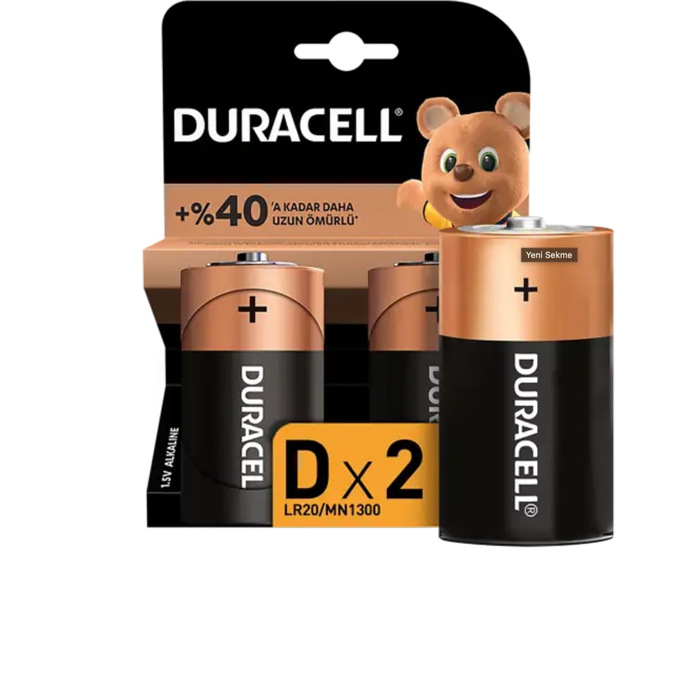Duracell Basic D Boy Pil 2'li