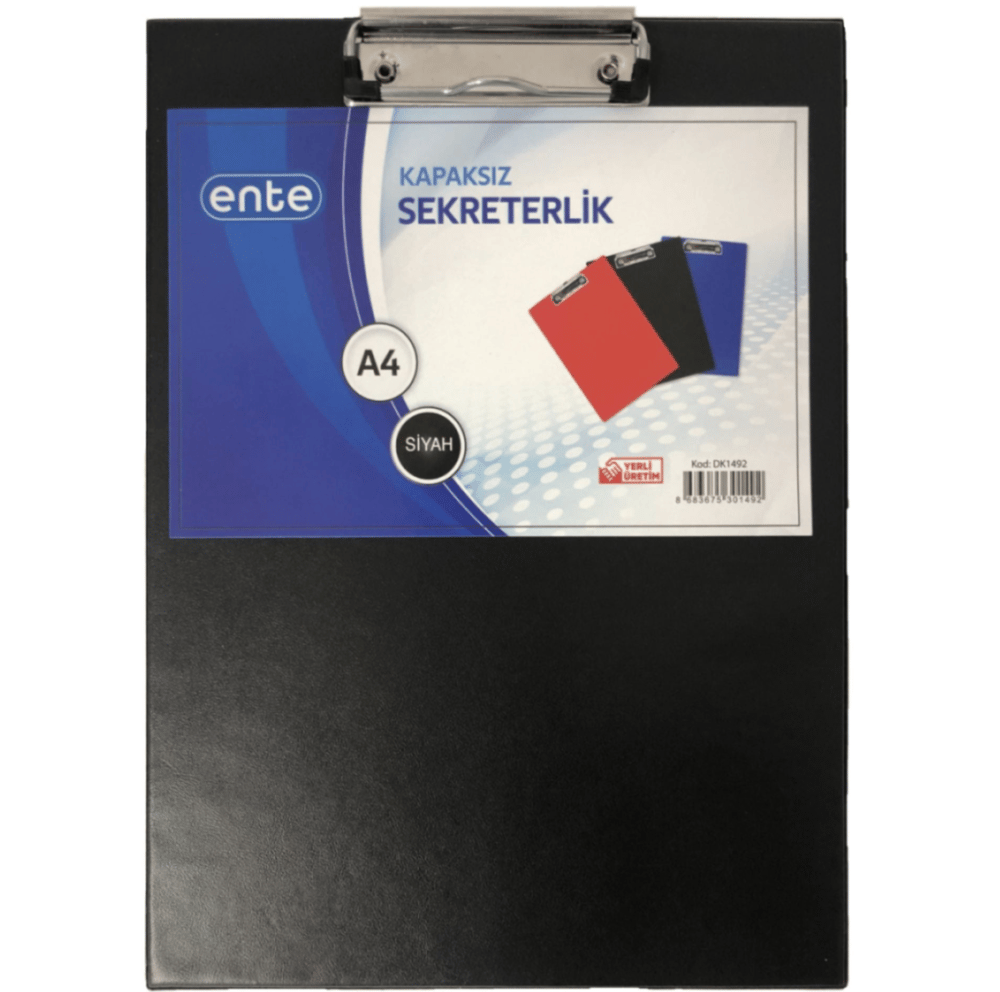 Ente A4 Kapaksız Sekreterlik Siyah Yazı Altlığı 